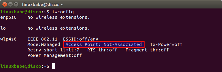 ubuntu server connect to wifi terminal